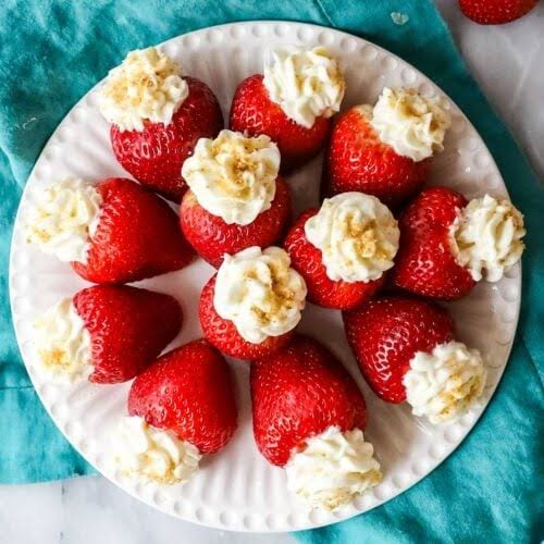 Stuffed Strawberry Muffins