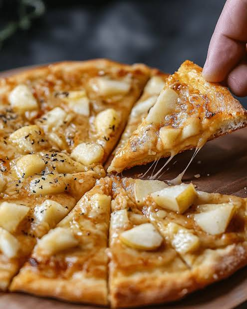 Apple Cheese Dog Pizza